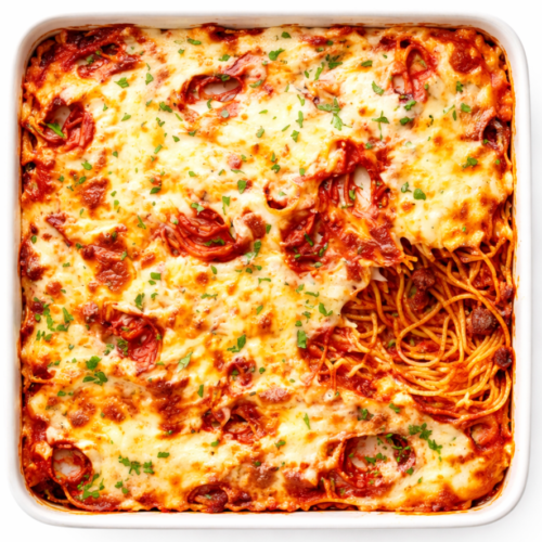 Baked Spaghetti - littlegeorgesexpresspizza.com