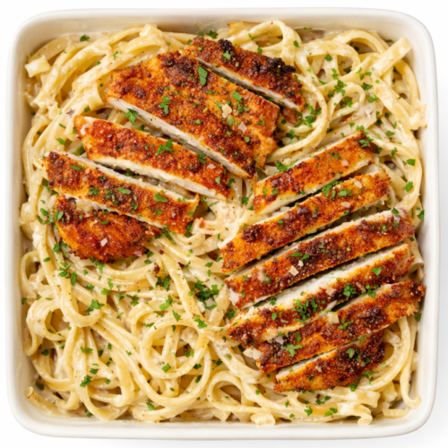 Baked grilled cajun chicken fettuccinni alfredo - littlegeorgesexpresspizza.com