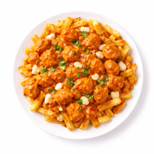 Butter chicken poutine - littlegeorgesexpresspizza.com