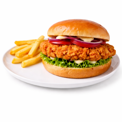 Crispy Chicken Burger - littlegeorgesexpresspizza.com